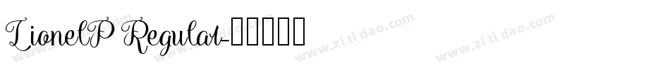 LionelP Regular字体转换